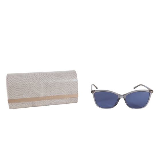 Jimmy Choo Cat Eye Women's Designer Sunglasses - Transparent Grey / Blue - NWT - Picture 8 of 8